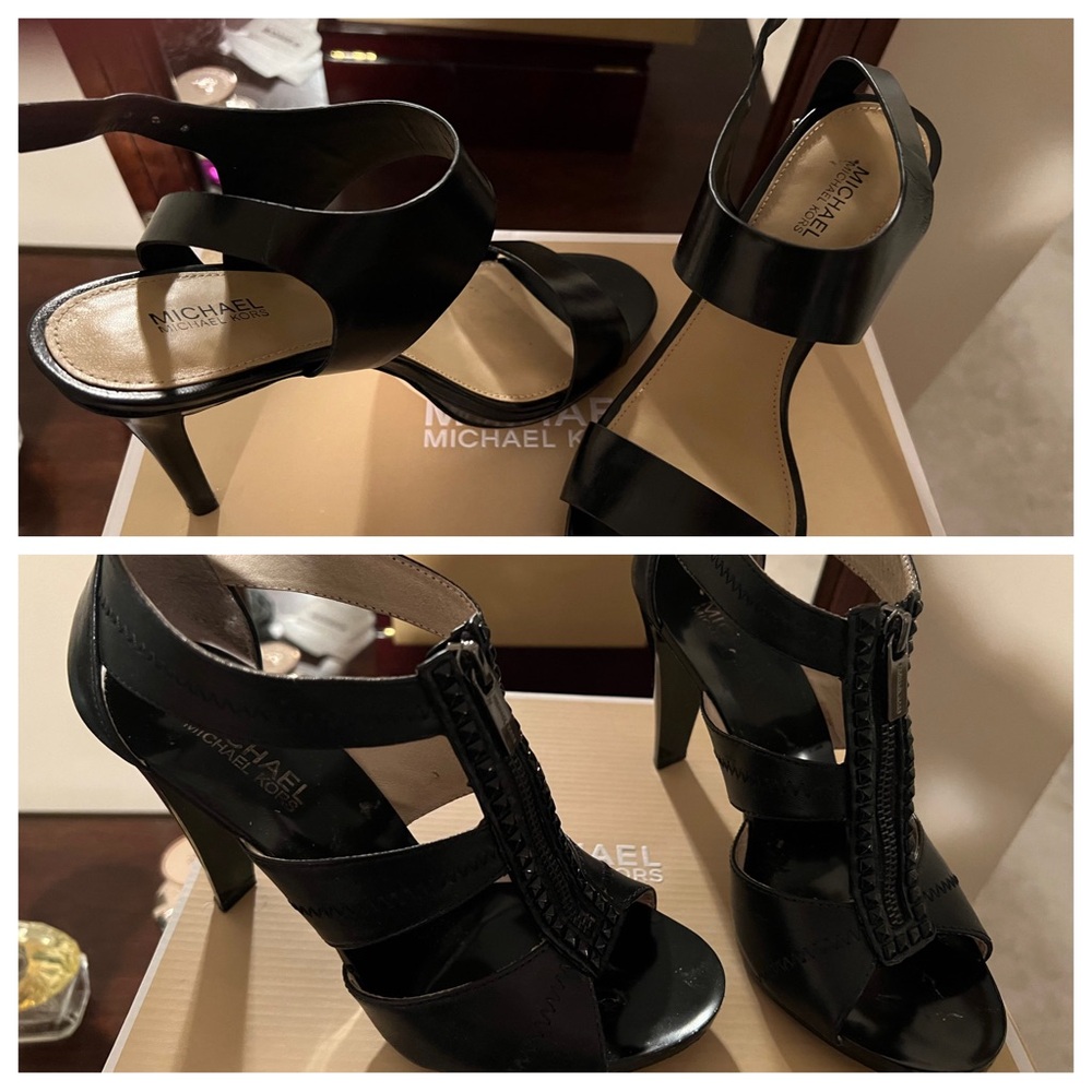 2 pair of Michael Kori’s shoes-both were about $140 each. Asking $85 for both.